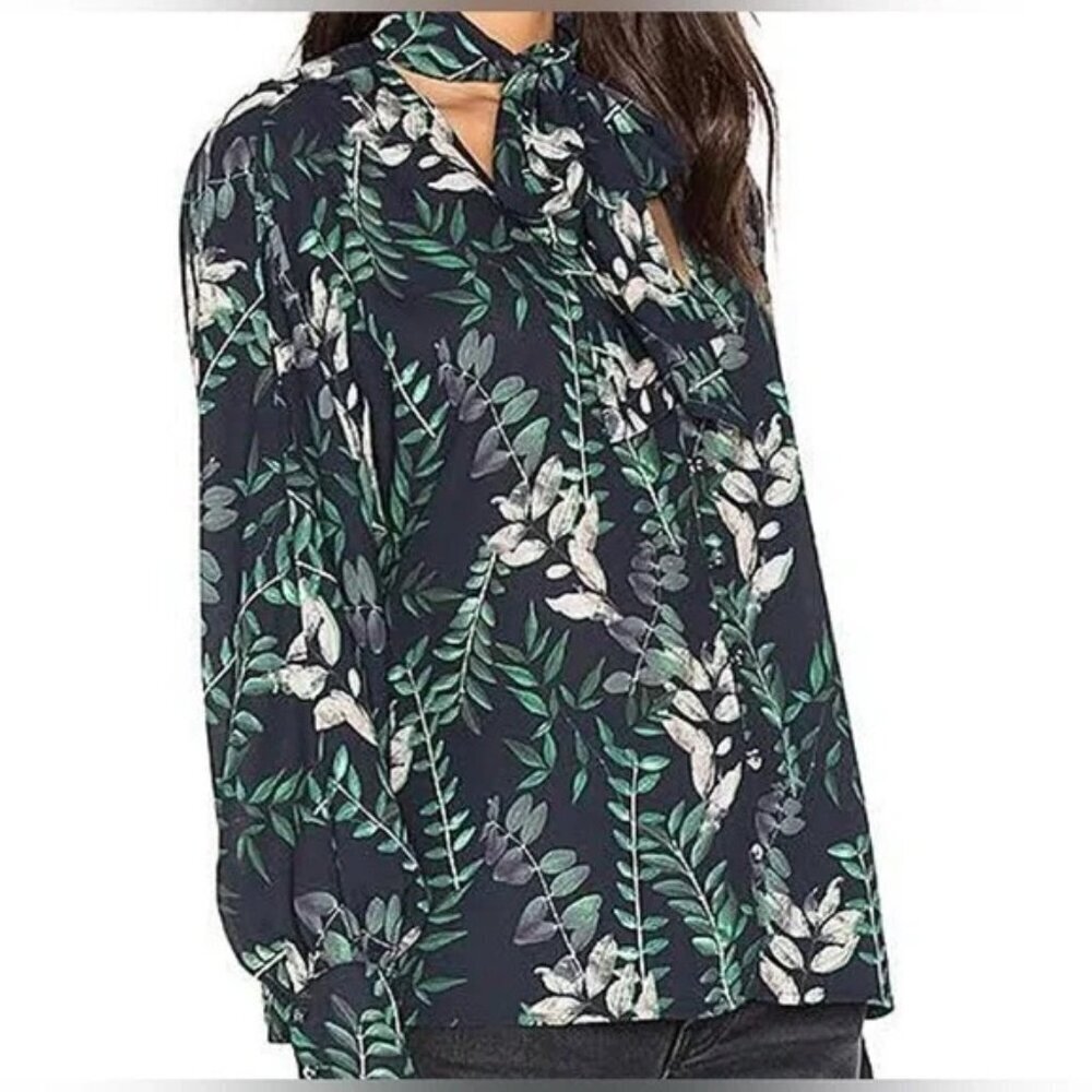 House of Harlow 1960 X Revolve Falling Leaves Stelle Blouse Top Size Small